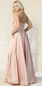 Preview: Abendkleid Satinkleid Raffung Schlitz Brautjungfernkleid blush