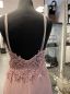 Preview: Abendkleider Abendkleid Brautjungfernkleider Chiffonabandkleid V-Ausschnit rückenfrei rose