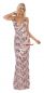 Preview: Paillettenkleid Stretch rückenfrei rosa Ballkleid Abendkleid
